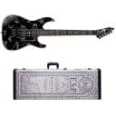 ESP LTD KH Demonology Black w/ Graphic NEW Neck-Thru Guitar with Tombstone Case Kirk Hammett KOREA