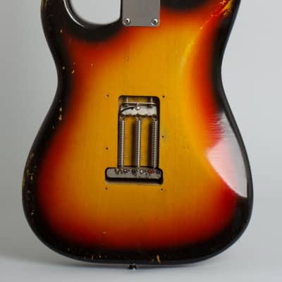 Fender Stratocaster Solid Body Electric Guitar (1965), ser. #L77176, vintage road case. image 4
