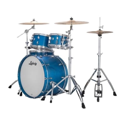 Ludwig Neusonic Rapid MOD2 4pc Drum Set Satin Royal Blue image 5