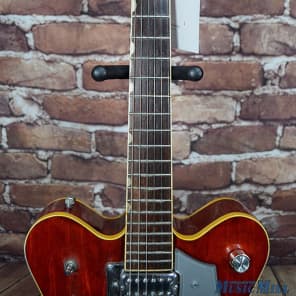 1976 Gretsch 7660 Chet Atkins Nashville Electric Guitar Autumn Red image 3