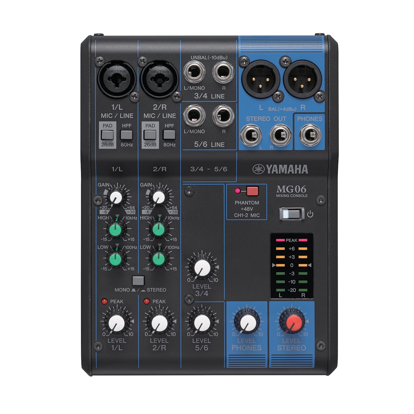 Yamaha MG06 Compact 6-Input Stereo Analog Mixer