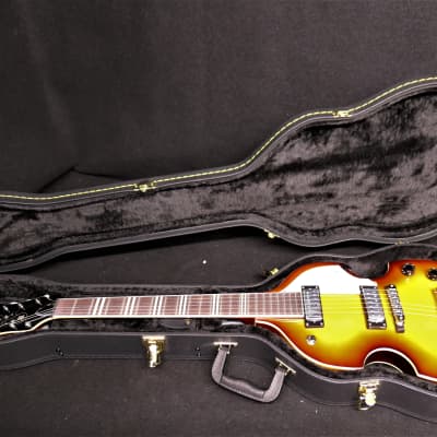 Hofner HI-459-SB Ignition PRO Beatle 6 String Electric Guitar Sunburst Violin Body Shape WITH CASE for sale
