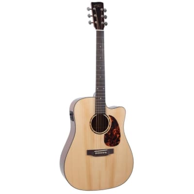 Recording King RD-G6-CFE5 G6 Series Dreadnought Cutaway Acoustic Electric Guitar, Natural for sale