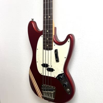 Fender Mustang Bass 1969 - Competition Red w/ Matching Headstock image 4