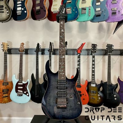 Ibanez J Custom RG8570 Electric Guitar w/ Case-Black Rutile image 2