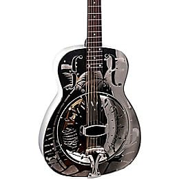 Recording King Style-O Hawaiian Metal Body Resonator Guitar Nickel Plated image 1