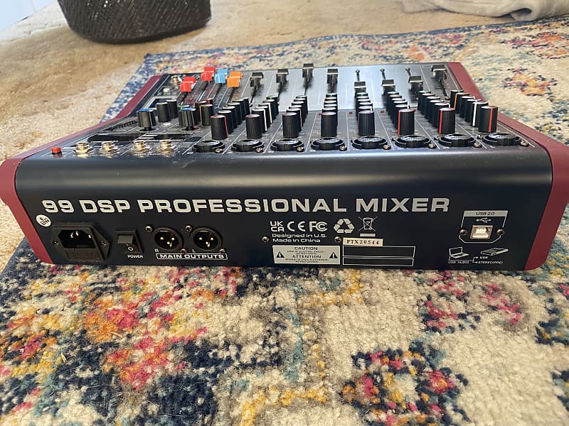 Phenyx Pro Professional DJ Mixer w/USB Audio Interface, 4-Channel Sound  board Audio Mixer w/Stereo Equalizer, 16 DSP Effects, Ideal for Stage, Live