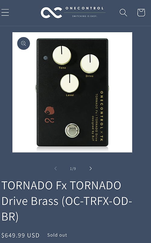 One Control TORNADO Fx TORNADO Drive Brass (TK from Ling Tosite