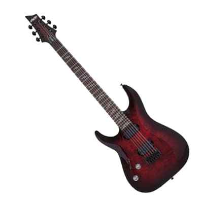Schecter Omen Elite-6 Left Handed Electric Guitar - Black Cherry Burst - B-Stock image 1