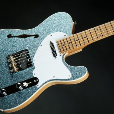 Suhr Eddie's Guitars Exclusive Custom Classic T Roasted - Ice Blue Sparkle image 12