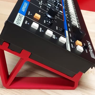 Red Color 30 Degree Angled Custom Made Stands For Roland Boutique JD-08 JP-08 Synthesizers - Made in USA