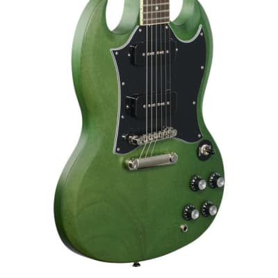 Epiphone SG Classic Worn P90s Inverness Green image 9