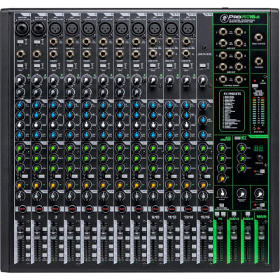 Mackie ProFX16v3 16-Channel Sound Reinforcement Mixer with Built-In FX + 32' 8 Channel Box XLR Cable Snake image 5