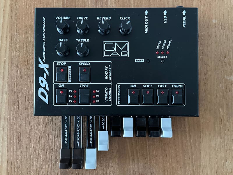Crumar D9X MIDI Drawbar Controller Black Reverb