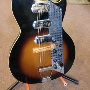 Kay K1963 value leader 60s Sunburst 3 pickup image 2
