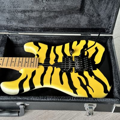 1996 ESP Custom Shop M-1 George Lynch Yellow Tiger image 14