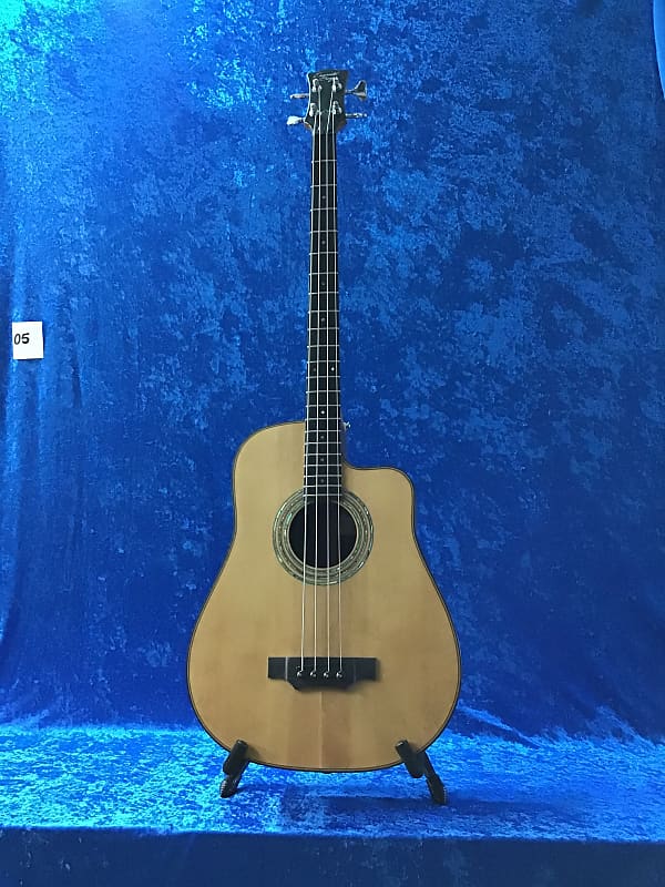 Emerald Bay  Hand made acoustic dreadnought cutaway 4 string bass image 1
