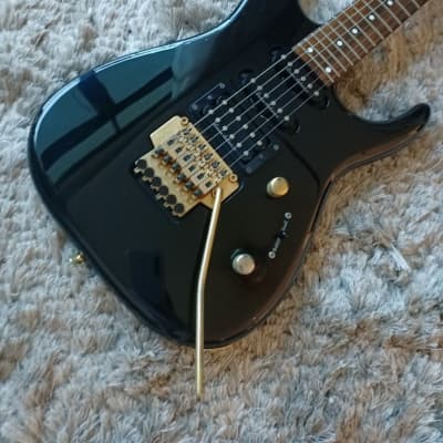 Grover Jackson Soloist GJ-55S Made in Japan Black Floyd Rose HSS 24 Frets Electric Guitar with Hard Case for sale