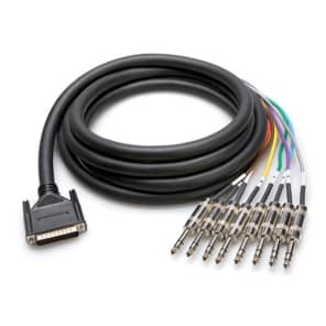 Hosa DTP-804 DB25 Male to 8x 1/4" TRS 8-Channel Snake Cable - 4m