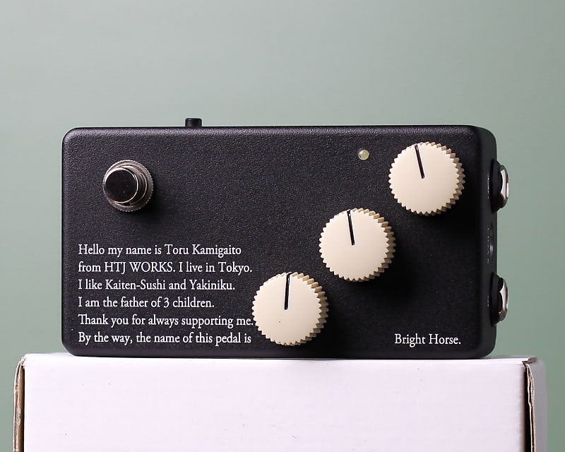ベース HTJ-WORKS BRIGHT HORSE BDX Black HTJ-WORKS BRIGHT HORSE BDX -Bass Deluxe Preamp- Black（新品