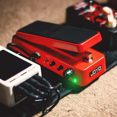 JOYO WAH-II Classic and Multifunctional WAH Pedal Featuring Wah-Wah/Volume Functions with WAHWAH Sound Quality Value knob (Red) image 5