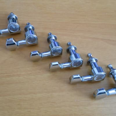 Guitar Tuners  Chrome Right handed 6 in line for sale
