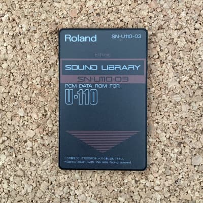 Roland SN-U110-03 • Ethnic • PCM DATA ROM Sample Library Card for the U-110, U-20, U-220 and more • made in Japan