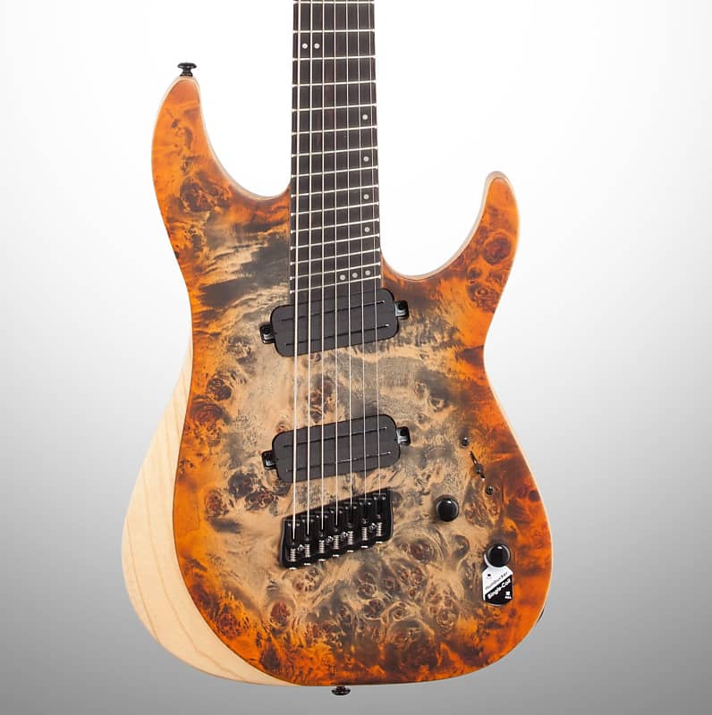 Schecter Reaper 7MS Electric Guitar, 7-String, Inferno Burst image 1