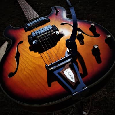 Conrad 40080 Barney Kessel 1973 Sunburst.  Made in Japan. Incredible. Rare. Excellent  Kasuga Guitar image 9