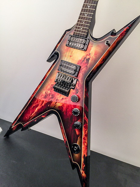 Rxhflame Dimebag Darrell Razorback Red Electric Guitar Floyd Rose