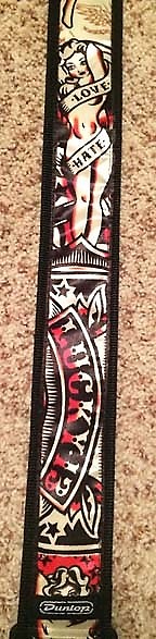 Dunlop lucky 13 guitar strap hot sale
