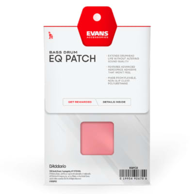 Evans EQ Plastic Double Patch (Clear) image 2