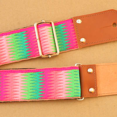 Pardo Guitar Strap Rainbow Hippie 2'5 Inches Wide For Guitar & Bass image 6