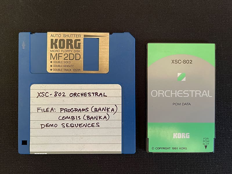 (Rare) Korg 01/W-FD/Pro/ProX XSC-802 Orchestral PCM Card and data (XSC-2S)