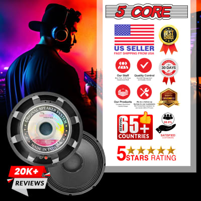 5Core 18 inch Subwoofer Replacement DJ Speaker Sub Woofer Loud FR 18 220 17 AL image 14