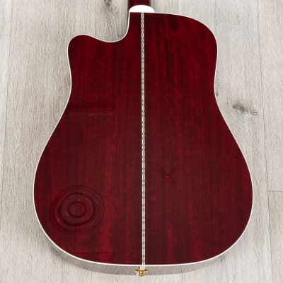 Takamine JJ325SRC John Jorgenson Signature Acoustic-Electric Guitar, Gloss Red image 2