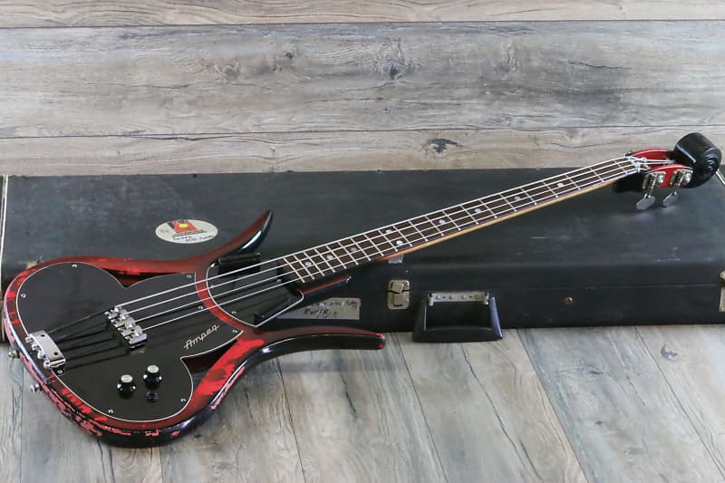 Ampeg ASB-1 Devil Scroll Bass Fireburst Previously Owned by Garry Tallent of E Street Band! + OHSC image 1
