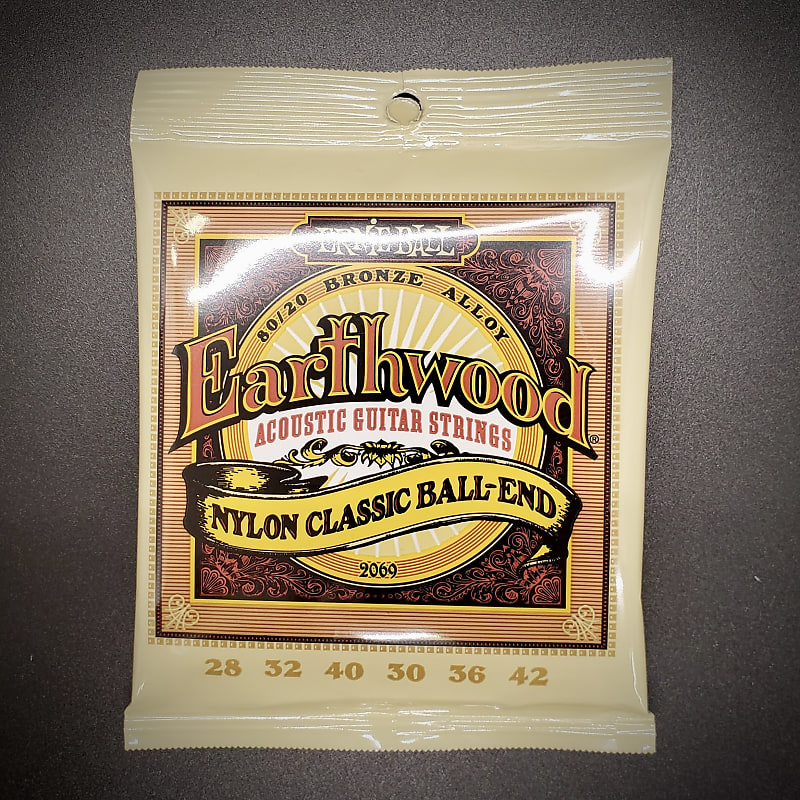 Ernie Ball Earthwood Folk Nylon Strings 28 42 Reverb