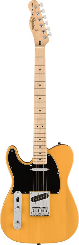 Fender Squier Affinity Series Telecaster Butterscotch Blonde Left-Handed Electric Guitar image 1