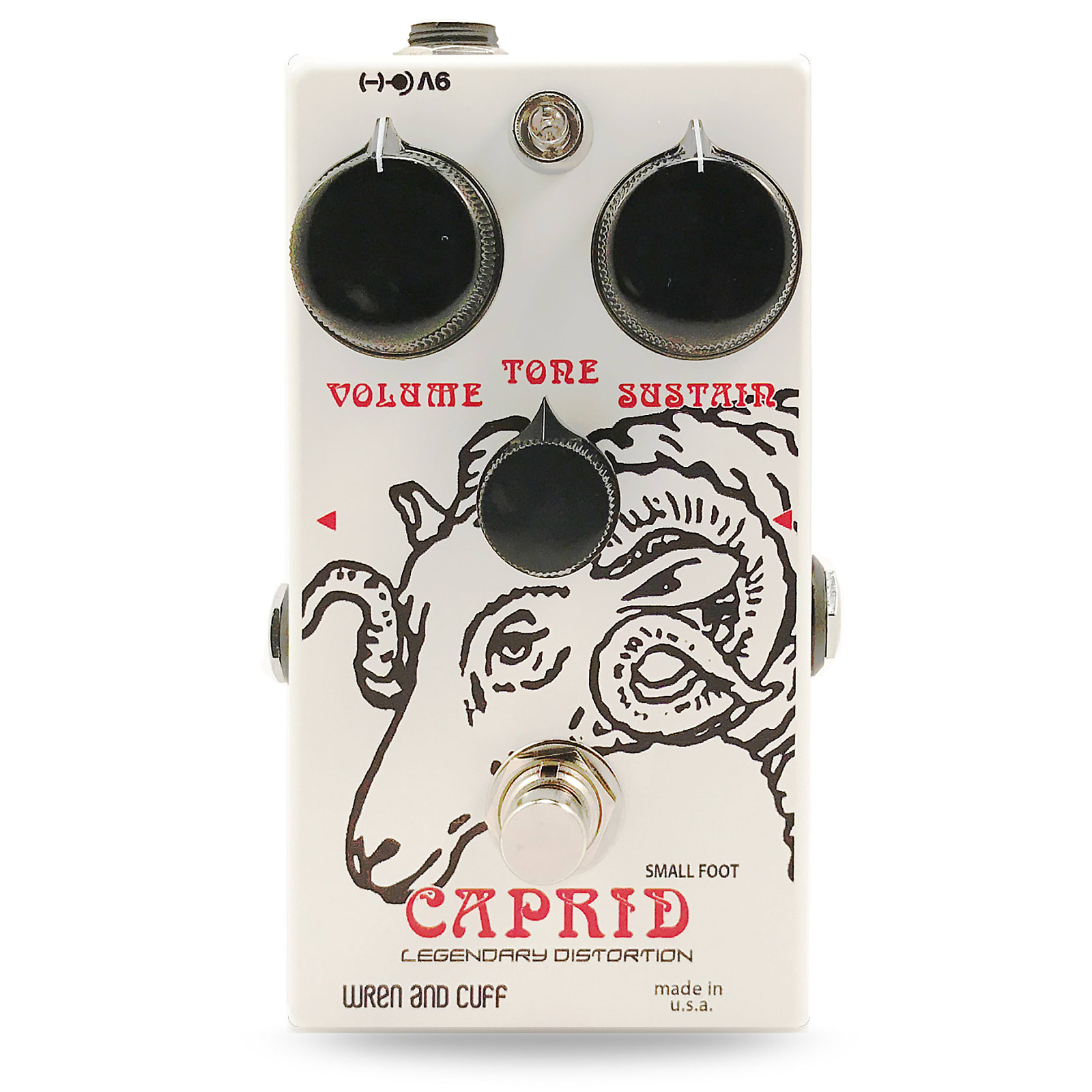 Wren and Cuff Caprid Small Foot Fuzz Effects Pedal