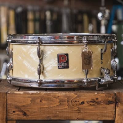 Vintage rare 1958 Premier Super Ace Snare drum 14x8 parallel