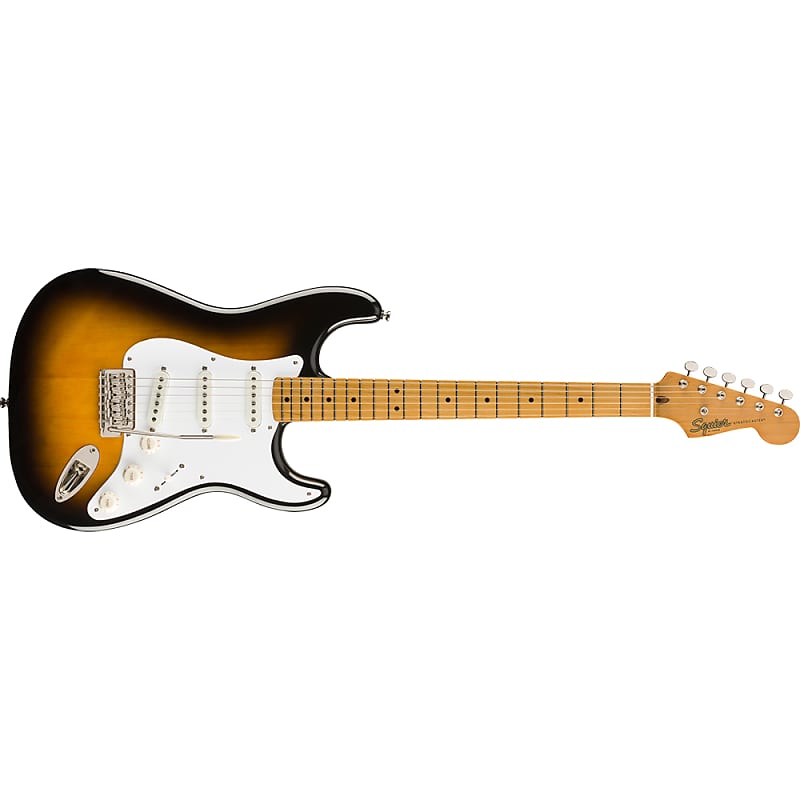 Squier by Fender Classic Vibe '50s Stratocaster Guitar, Maple, 2-Color Sunburst image 1