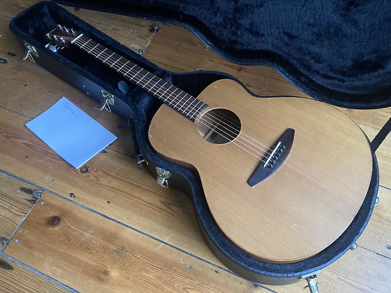 Baden A Style Mahogany Satin Acoustic Guitar + Hard Case - Roadworn image 1