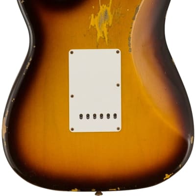 Fender Custom Shop 58 Strat Relic Faded Aged Chocolate 3-color Sunburst w/case image 17