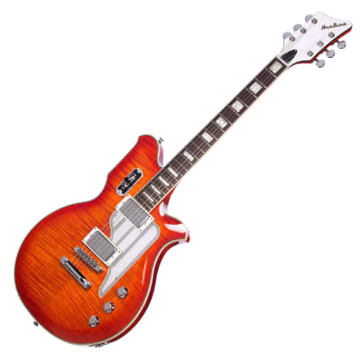Airline Guitars MAP FM Orangeburst Flame - Updated Vintage Reissue Electric Guitar - NEW! image 5