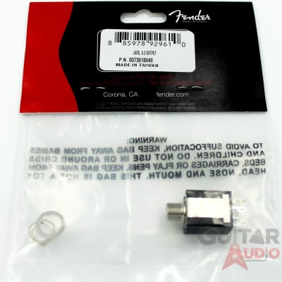 Genuine Fender Stereo Output Jack (Roland VG Strat, American Deluxe/Elite Bass) image 1