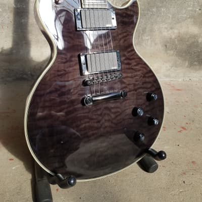 Pre-Owned Epiphone Les Paul Custom Prophecy Plus EX 2012 - 2019 - Midnight Ebony for sale
