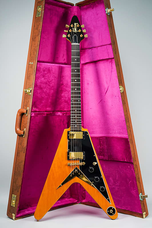 1983 Gibson Heritage Series Korina Flying V Reissue Antique | Reverb