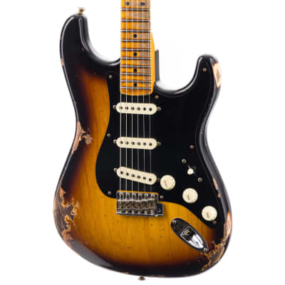 Fender Custom Shop 1957 Stratocaster Heavy Relic, Lark Guitars Custom Run -  2 Tone Sunburst (419) image 3
