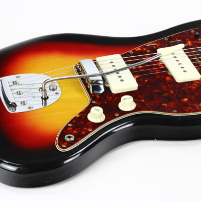 MINTY 1964 Fender Jazzmaster Sunburst | Vintage PRE-CBS, Clay Dots, Spaghetti Logo, White Case, TAGS image 23